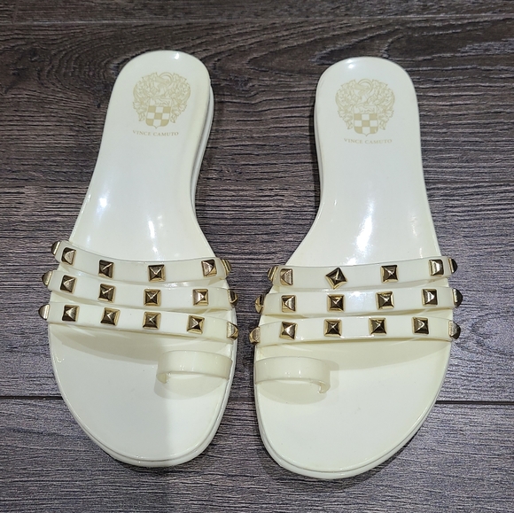 Vince Camuto Elishenta Embellished Slides Size 6 - Picture 2 of 2